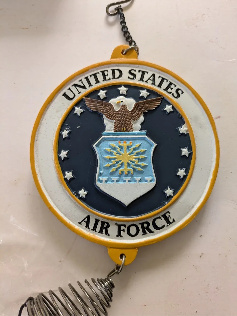 Chimes Military United States Air Force Wind Chimes 22 x 4.5 Vintage 2009 NWT